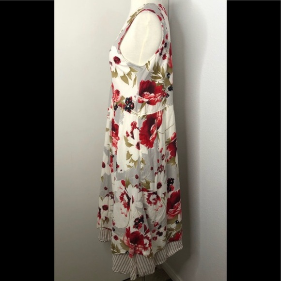 Anthropologie Neesh Cotton Flared Dress sz M Boho - Picture 2 of 12